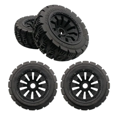 RC 1/5 24mm schwarze Vorder-Hinterrad-Allradreifen für HPI Rovan KM Baja 5B SS - Bild 1 von 4