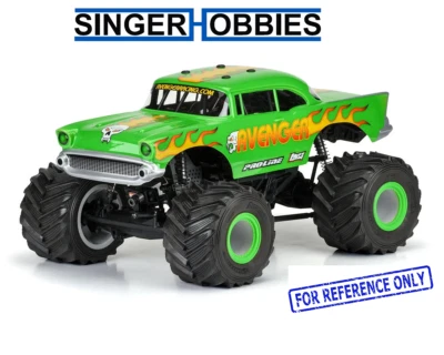 Pro-Line 363000 LMT 1957 Chevy BelAir Avenger 1/10 Monster Truck Body Clear 330m - Image 1 of 3
