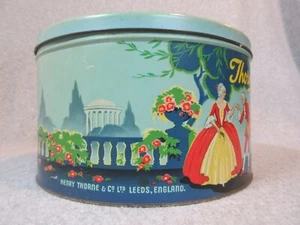 Antique THORNE'S GALA TOFFEE Tin CaN STORE DISPLAY No Rust, Clean w/Lid - Picture 1 of 7