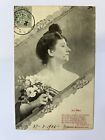 CPA Carte postale fantaisie Bergeret Nancy Le Nez femme de profil 1904