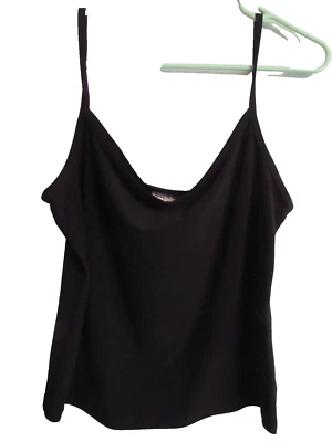 Joseph Ribkoff  Black Camisole Top Size 14 Sleeveless Spaghetti Straps EUC - Image 1 of 4