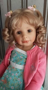 Künstlerpuppe " Julianna" Monika Peter Leicht, Lim: 350., 90 cm. Seltenheit! - Bild 1 von 13