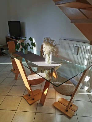 "Pala" '70 Sedie e Tavolo by Gigi Sabadin per EMME - Immagine 1 di 4