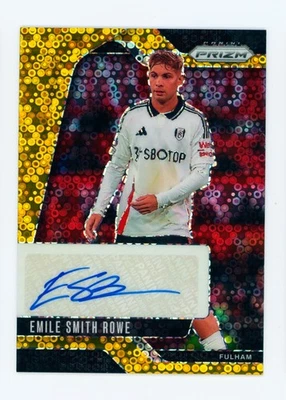 2024-25 Emile Smith Rowe Panini Prizm Breakaway Gold Fulham Autographed Card 2/5 - Image 1 of 3