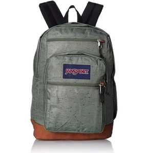 Nuovo zaino per laptop JanSport Cool Student verde tessuto semplice - nuovo con etichette - Foto 1 di 4