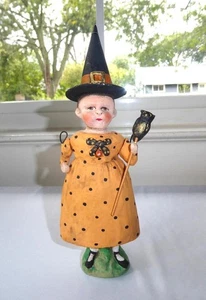 DEBBEE THIBAULT FOLK ART HALLOWEEN 2008 "HOOT" FIGURINE 91/300 RETIRED as is - Picture 1 of 11