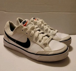 Nike Capri 3 Youth Sz 5Y Shoes White Black Low Classic Trainer Sneakers - Picture 1 of 16