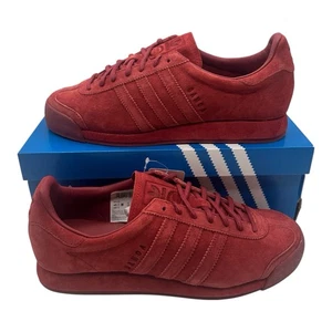 Adidas Samoa Vintage Shoes Men's Size 10 Mystery Red Suede Sneakers B39016 - Picture 1 of 10