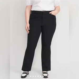 Women's Old Navy High Rise Pixie Flare Pants, Black, Size 18, Pre-owned - Picture 1 of 12