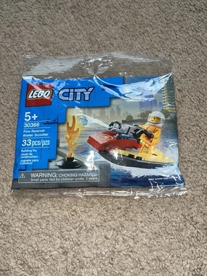 LEGO City Fire Rescue Water Scooter 30368 Polybag Set New Sealed - Image 1 of 2