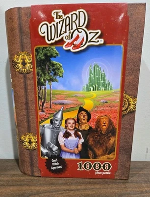 The Wizard of Oz 75th Anniversary 1000 Piece Jigsaw Puzzle In Book Tin Sealed - Image 1 of 3