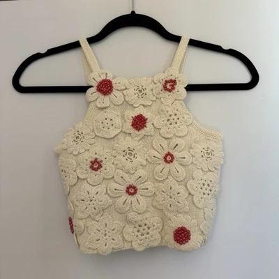 Zara Girls Cream Knit Top 6–7 - Image 1 of 4