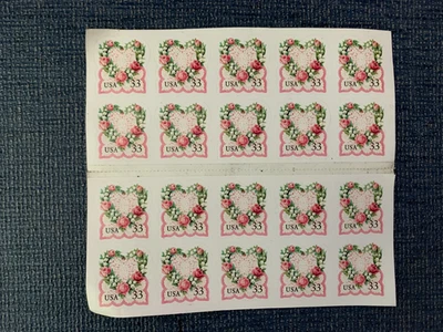 Vintage Victorian Love Booklet of 20         .33 cent Stamps - Image 1 of 2