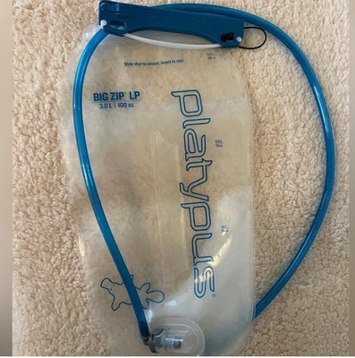Depósito de vejiga de hidratación Platypus Big Zip SL 3L con tubo y clip sin BPA Foto 1 de 3
