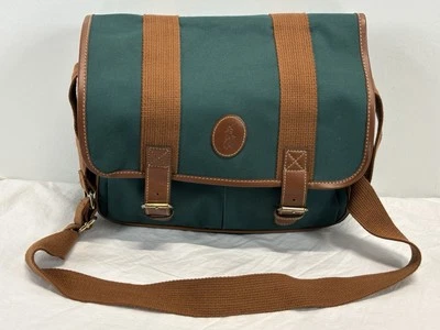 Ralph Lauren Polo Ligero Verde Lona Aislado Bolso de Hombro Bolso de Mano Foto 1 de 4
