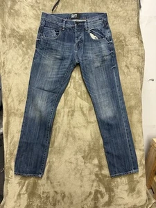 William Rast jeans men's 32x32 Blue tapered straight button fly denim pants - Picture 1 of 16