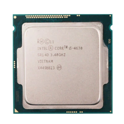 Intel Core i5-4670 CPU Quad-Core 3.4GHz 6M 84W SR14D LGA 1150 Processors - Image 1 of 2