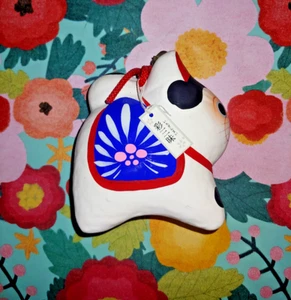 Japanese Inu Hariko Dog Okimono Papier Mache Art Ornaments Lucky Charm - Picture 1 of 7