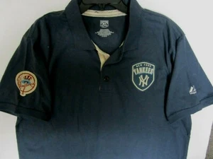 NEW YORK YANKEES NAVY MAJESTIC COOPERSTOWN POLO NEW MENS XL - Picture 1 of 2