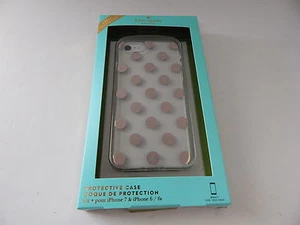 Kate Spade Hartschalen Schutzhülle für iPhone 8/7 Big Dots Rosegold/Klar Neu - Bild 1 von 3