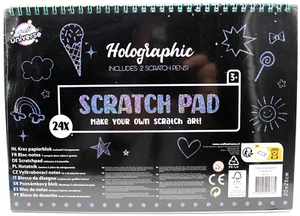 Kratzbuch Magische Holographische Kratz Bilder 24 Blatt Din A4 Scratch Book - Bild 1 von 4
