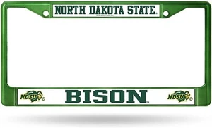 North Dakota State University Bison Premium Green Metal License Plate Frame... - Picture 1 of 1