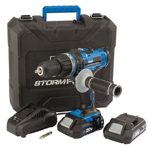 DRAPER Draper Storm Force® 20V Combi Drill with 2 x 2.0Ah batteries and cha - Picture 1 of 7