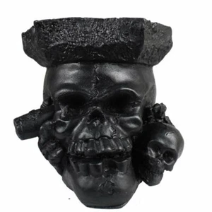 Piratenkopf Polyresin Aschenbecher Schale Geschenkartikel Wohndeko - Bild 1 von 5