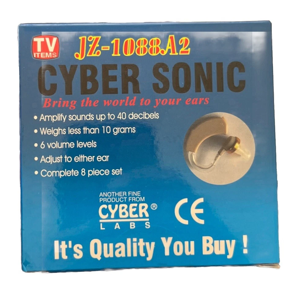 Amplificador de sonido CYBER SONIC audífono DETRÁS DE LA OREJA sonido auditivo más fuerte Foto 1 de 1