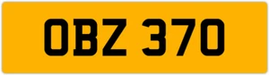 OBZ 370 O 3x3 DATELESS PRIVATE NUMBER PLATE OLLY OWEN OSCAR OLY OL OLIVIA ORLA - Picture 1 of 1
