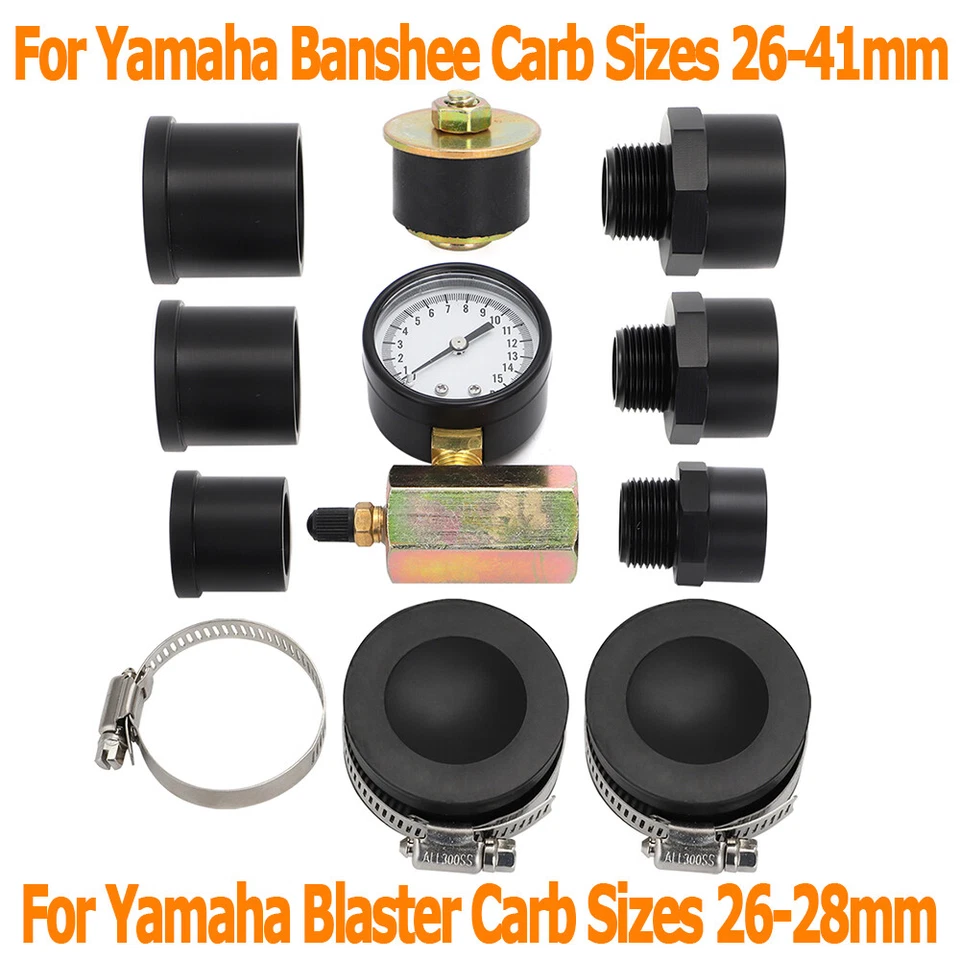 Carb Leakdown Test Kit For Yamaha Banshee 350 26-41mm / Blaster / YZ125 YZ250 - Image 1 of 4