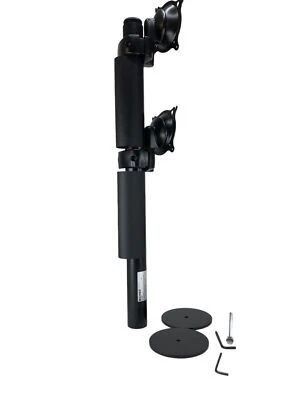 Chief Flat Panel Dual Vertical Monitor Table Stand - Black KTP230B - Image 1 of 4