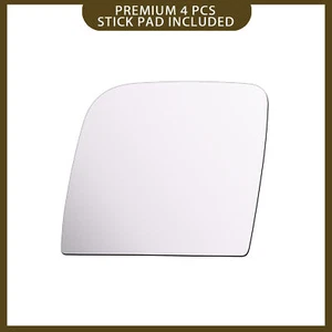 Upper Mirror Glass For 2010-2013 Ford E150 E250 Econoline Driver Left Side Flat - Picture 1 of 9