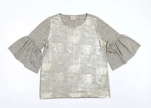 Dantelle Womens Gold Polyester Blend T-Shirt Size L - Picture 1 of 12