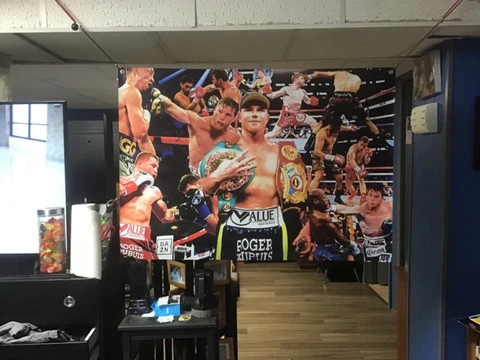 BIG! 44x31 CANELO ALVAREZ vinyl POSTER Muhammad Ali  Mike Tyson GGG Errol Spence Cover