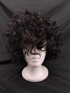 Foxy Lady Lizzie Short Black Curly Wig Synthetic - Picture 1 of 8