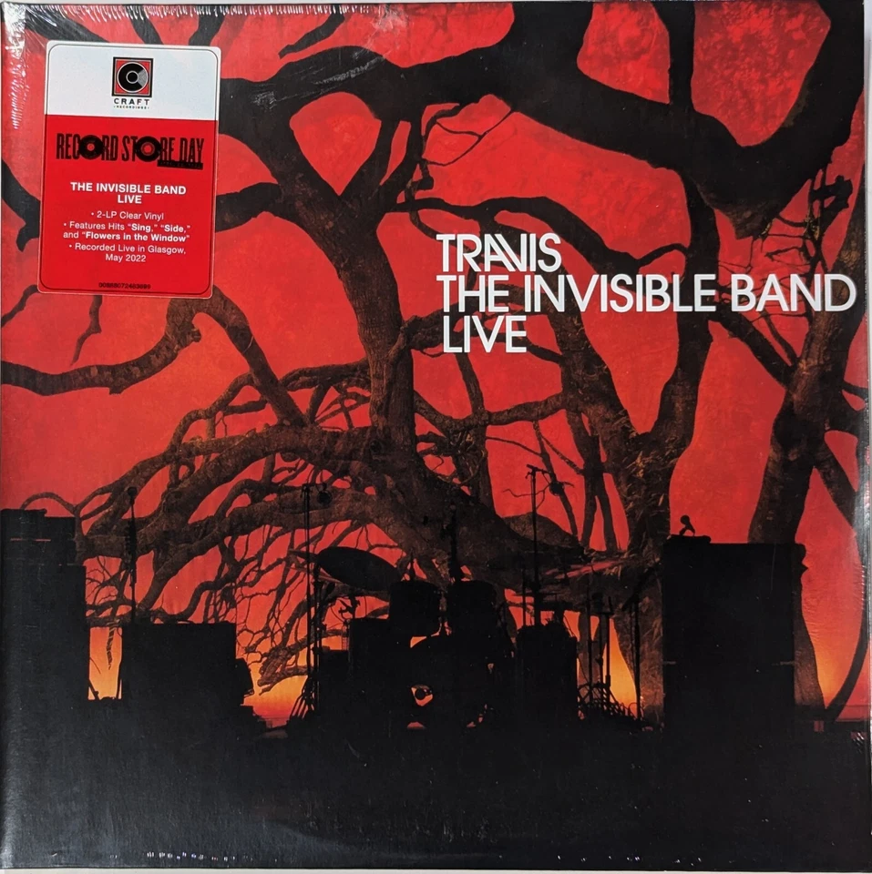 TRAVIS The Invisible Band Live SEALED limited edition 2LP Clear Vinyl RSD Foto 1 de 1