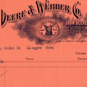 Scarsa ricevuta 1907 John Deere / Deere & Webber - Spring Wagon 5a ruota #116 - Foto 1 di 3