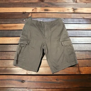 GAP Rugged Cargo Shorts Mens 29 Green Utility Pockets Casual Work Zip Front - Picture 1 of 11