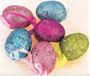Foro Novedades Pascua Decorativo Brillo Huevos Favores de Primavera 6 Cuentas - Imagen 1 de 2