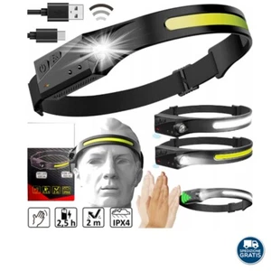 Lampada Torcia Frontale Led Lavoro Impermeabile IPX4 Lunga Durata Professionale - Foto 1 di 9