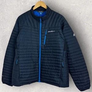 Eddie Bauer First Ascent Stormdown 800 Goose Down Jacket Mens Size Large Blue L - Picture 1 of 17