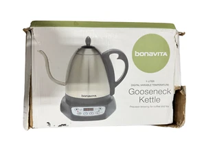 Bonavita 1.0L Digital Variable Temperature Gooseneck Tea Kettle Used Good Condit - Picture 1 of 1