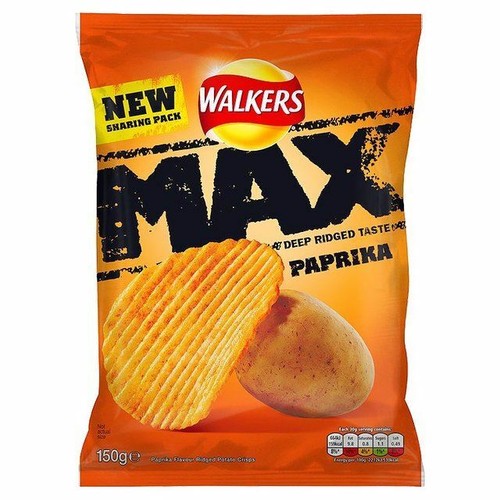 Walkers Max Paprika Crisps - 150g (0.33lbs) | eBay