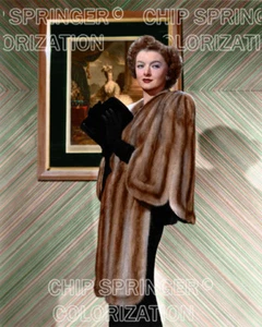 MYRNA LOY a Painting & Fur | Beautiful 8x10 COLOR by CHIP SPRINGER - Picture 1 of 1