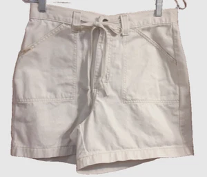 Riders Tan Shorts 2 Pockets Draw String Waist With Belt Loops Misses Size 8 - Picture 1 of 4
