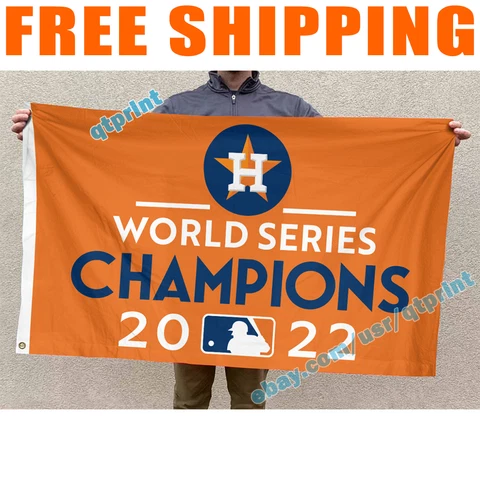 Houston Astros 2022 WORLD SERIES CHAMPIONS Flag Banner 3X5 FT Fans Gift MLB NEW Cover