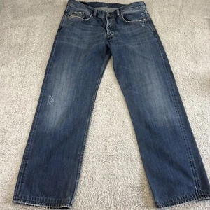Diesel Quratt Regular Straight Vintage Jeans Men 36x32 Button Fly Made In Italy - Picture 1 of 18