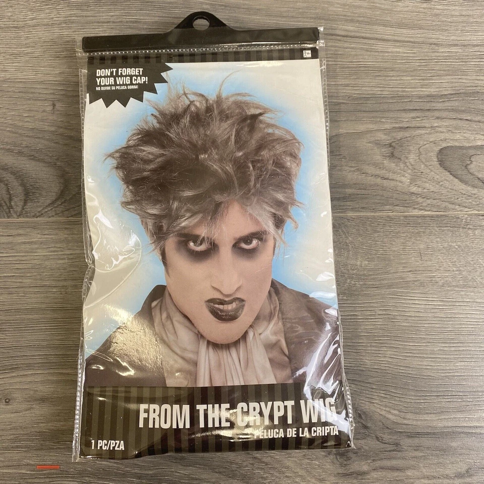 Зомби из склепа серый Хэллоуин ужас карнавальный костюм парик костюм косплей новый - Изображение 1 из 4