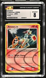 CGC Graded 8 NM/MINT Arceus AR3 Holo Subset Platinum Arceus Pokemon Card